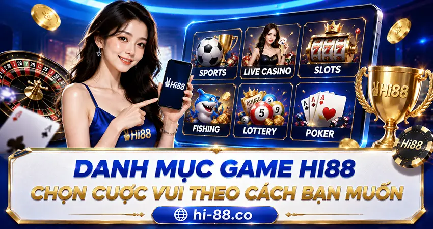 Danh mục game Hi88 chọn cuộc vui theo cách bạn muốn